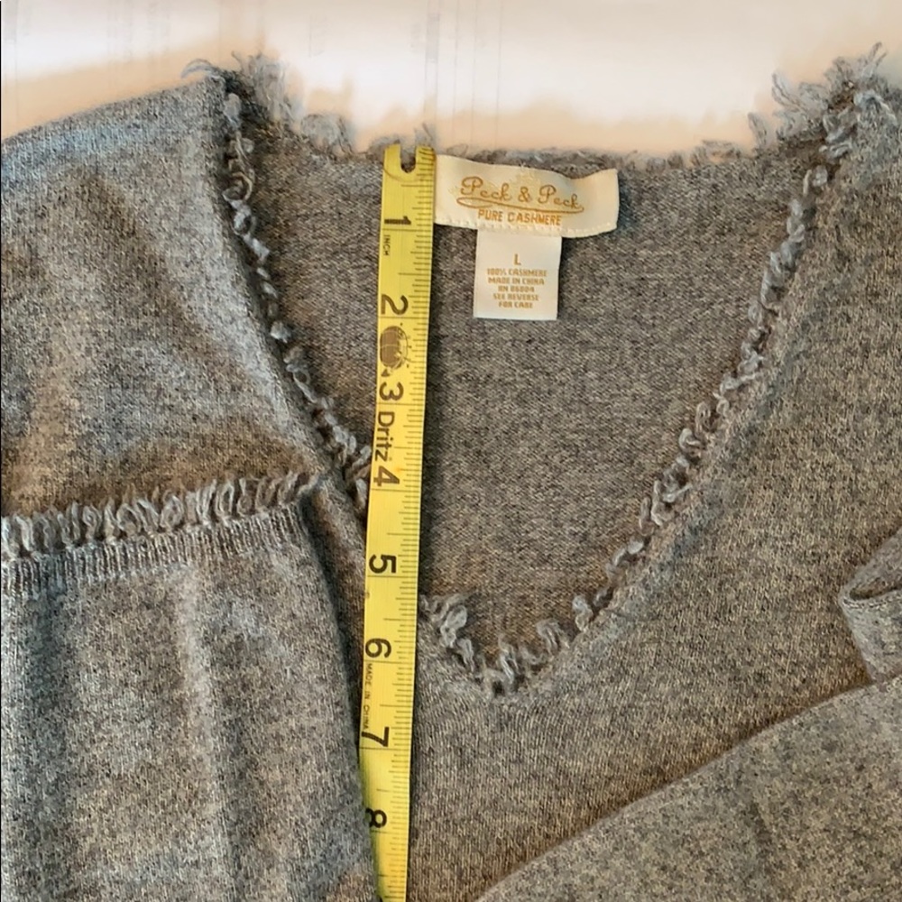Gray cashmere sweater